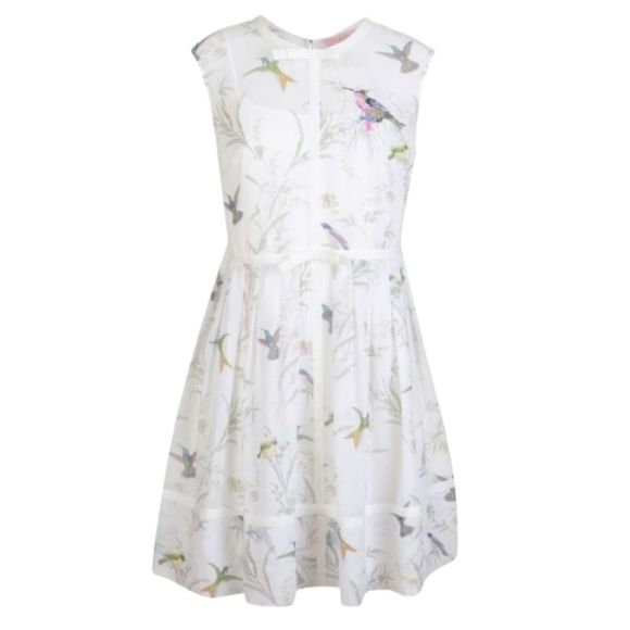 TED BAKER ALEKSA Fortune Embroidered Bow Dress - Picture 2 of 7